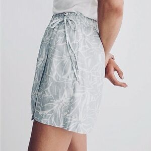 Madewell Patterned Skort in Light Blue & White Pattern - New, XXS (Fits XS/S)